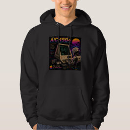 Sudadera Retro Futurista Robot Informático AI Vaporwave Neo
