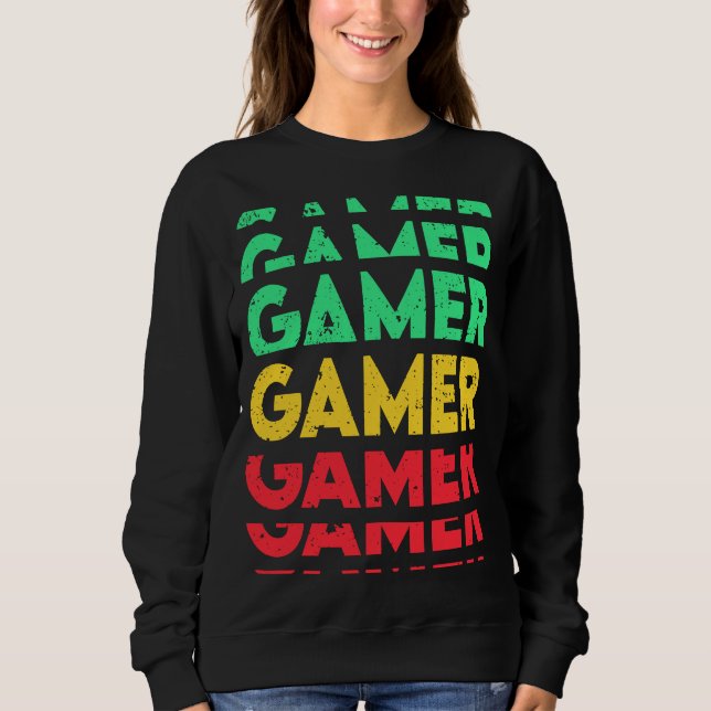 Sudadera Retro Gamer (Anverso)