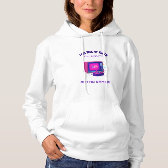 Sudadera Retro Gamer extraña a su juventud (Anverso)