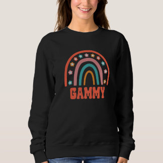 Sudadera Retro Gammy Groovy Grandma Rainbow Boho Style
