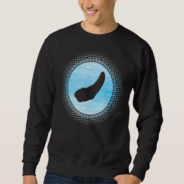 Sudadera Retro Geoduck dice Saltwater Gooey Clam (Anverso)