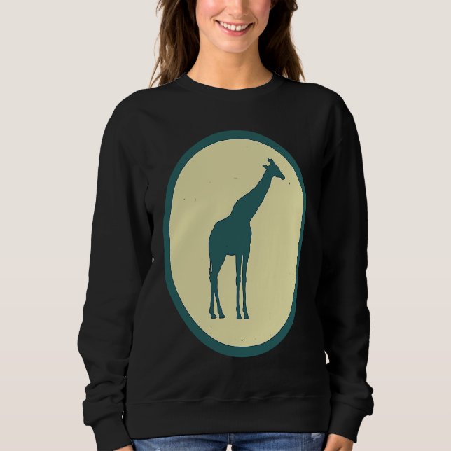 Sudadera Retro Giraffe Vintage Wild Animal (Anverso)