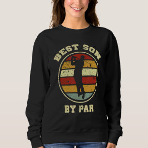 Sudadera Retro Golf Mejor Hijo De Par Golf Jugador Golfe In