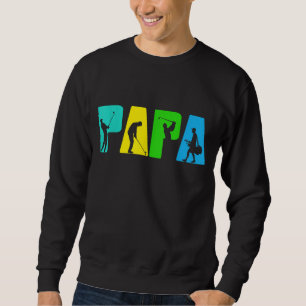 Sudadera Retro Golfing Papa Golfer. Regalos De Golf Para Pa