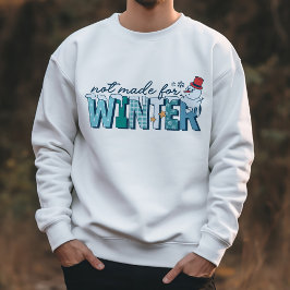 Sudadera Retro Gracioso No Hecho Para Snowman Invierno