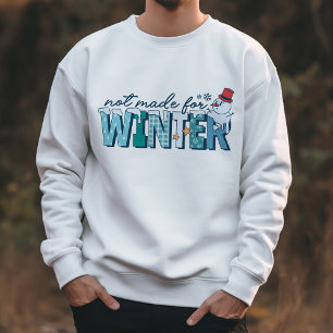 Sudadera Retro Gracioso No Hecho Para Snowman Invierno
