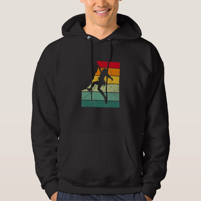 Sudadera Retro Graphic Climbing Bouldering Rock Climber Mou (Anverso)