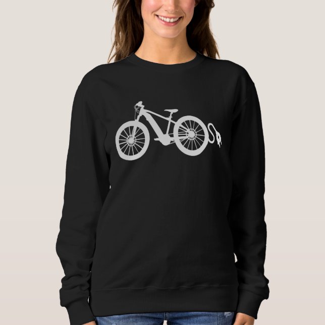 Sudadera Retro Graphic E-Bike Mountainbiking Bicycle E-Bike (Anverso)