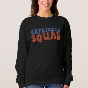 Sudadera Retro Groovy Boho Cafetería Squad Volver a la Escu