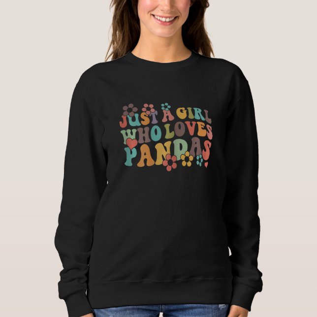 Sudadera Retro Groovy Boho Hippie Just A Girl Who Loves Koa (Anverso)
