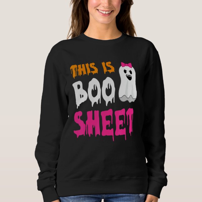 Sudadera Retro Groovy Cute Ghost Spooky Halloween This Is B (Anverso)