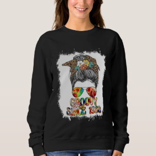 Sudadera Retro Groovy Desde 1968 Moño Desordenado Cadera Re