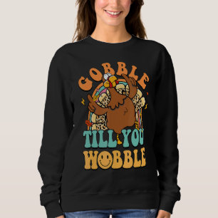 Sudadera Retro Groovy Gobble hasta que tambalees en Turquía