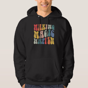 Sudadera Retro Groovy Haciendo que la magia ocurra familia