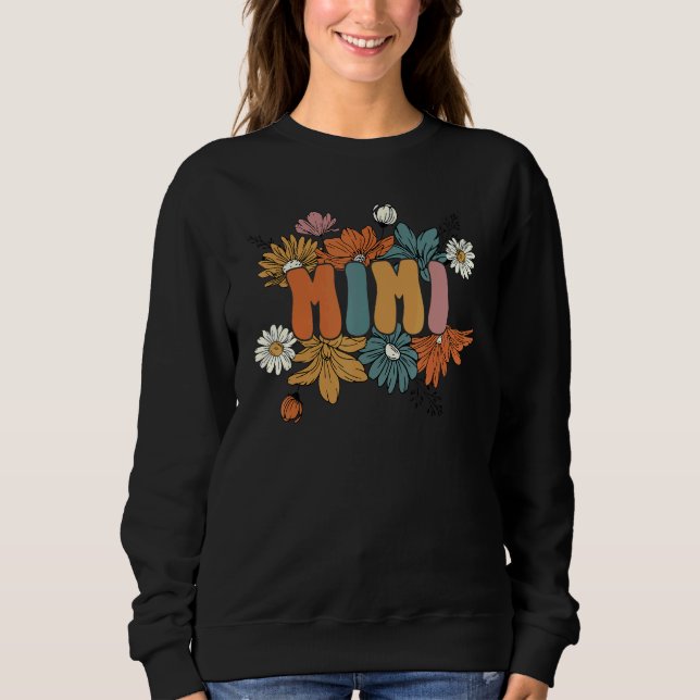 Sudadera Retro Groovy Mimi One Thankful Mimi Thanksgiving F (Anverso)