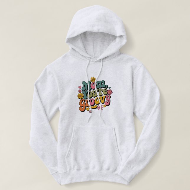 Sudadera Retro Groovy Mom 02 (Diseño del anverso)