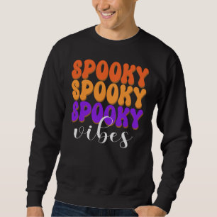 Sudadera Retro Groovy Spooky Vibes Halloween
