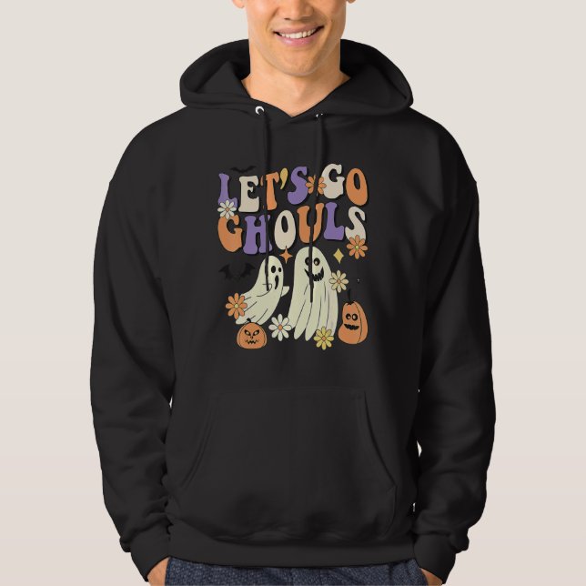 Sudadera Retro Groovy Vamos Ghouls Boo Ghost Halloween C (Anverso)