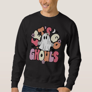 Sudadera Retro Groovy Vamos Ghouls Halloween Fantasma Boo
