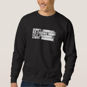 Sudadera Retro Grumpy Lefty Atheist Atheism Religion agains