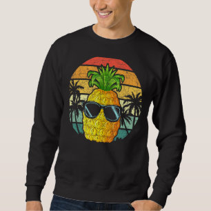 Sudadera Retro Guay Piña Gafas de sol Tropical Fruto Suma