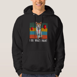 Sudadera Retro Hago lo que Quiero Gato Gatito