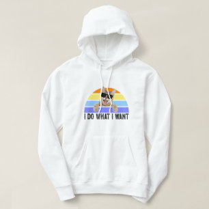 Sudadera Retro Hago lo que quiero que sea un amante del gat