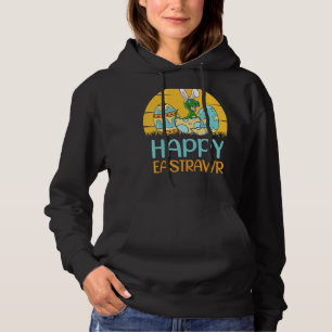 Sudadera Retro Happy Eastrawar T Rex Easter Bunny Dinosaur