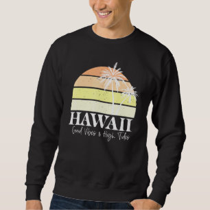 Sudadera Retro Hawái Verano Hawaiano Playa Vacaciones Tropi