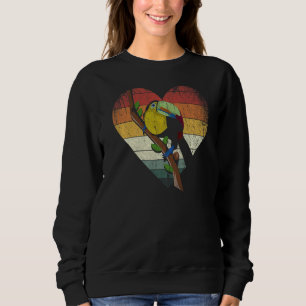 Sudadera Retro Heart Animal Tropical Bird Toucan 1