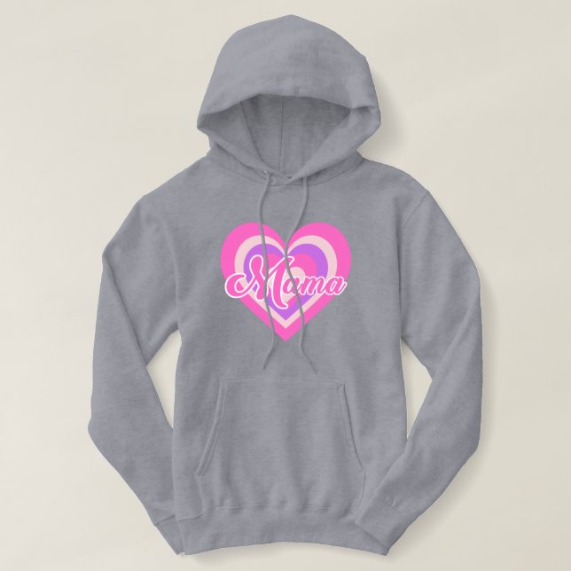 Sudadera Retro Heart MAMA (Diseño del anverso)