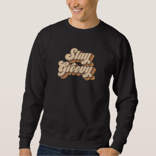 Sudadera Retro Hippie 70s Mantén Groovy 60s gráfico de paz