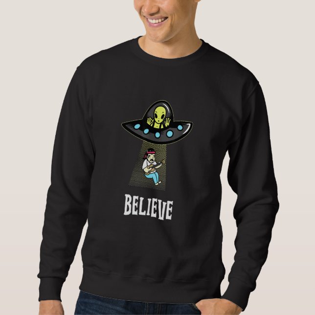 Sudadera RETRO HIPPIE ALIEN BELIEVE Hippie Hippy (Anverso)
