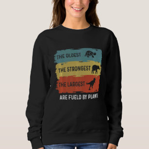 Sudadera Retro Hipster Vegan Healthy Plantas Basadas en