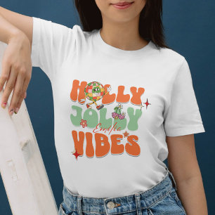 Sudadera Retro Holly Jolly Vibes Naranjas Navidades Nombre