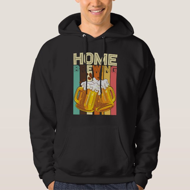 Sudadera Retro Home Brewing Craft Beer Microbrew Hops Beer (Anverso)