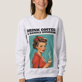 SUDADERA RETRO HOUSEWIFE COFFEE FUNNY T-SHIRT