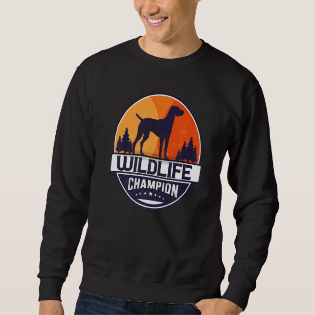 Sudadera Retro húngaro de perro vizsla (Anverso)