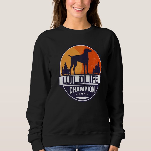 Sudadera Retro húngaro de perro vizsla (Anverso)