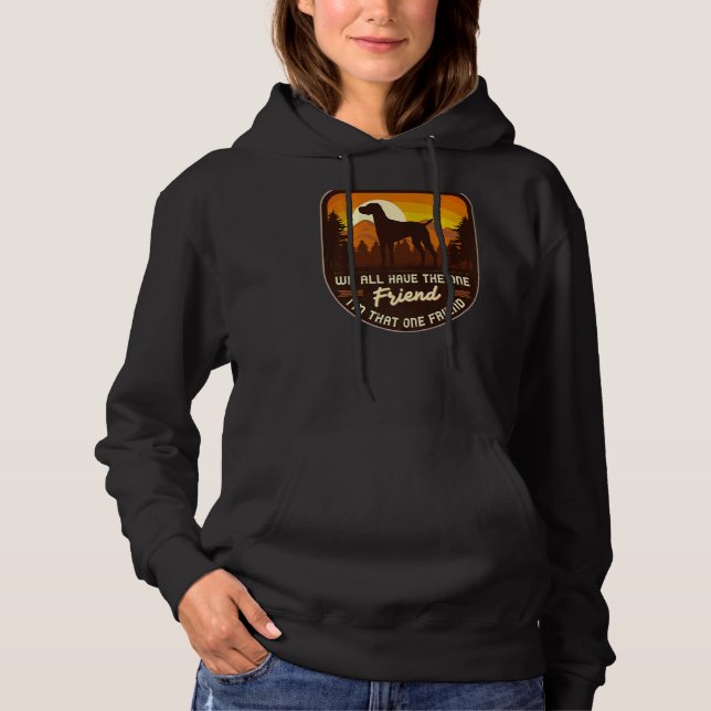 Sudadera Retro húngaro de perro vizsla 2 (Anverso)