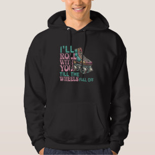 Sudadera Retro I'll Ro, Chica de patinaje sobre patinaje so