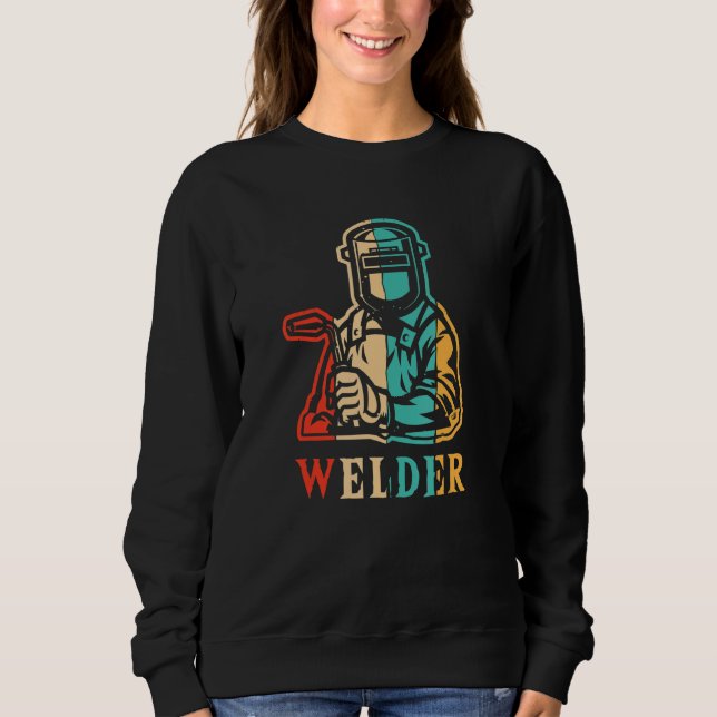 Sudadera Retro Inspector Tig Tack Mig Rig Technician Welder (Anverso)