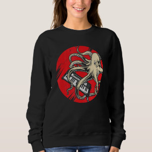 Sudadera Retro Japón sintetizador Octopus analógico Synth V