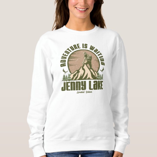 Sudadera Retro Jenny Lake Hike (Anverso)