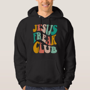 Sudadera Retro Jesus-Freak Club Biblia Verse Jesus-Lover Em