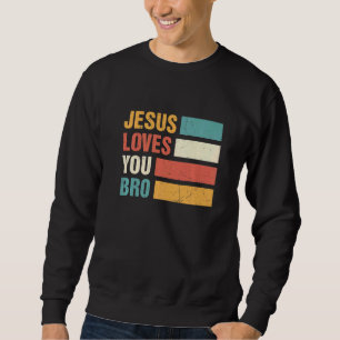 Sudadera Retro Jesús te ama hermano Mi Dios Señor Salvador 