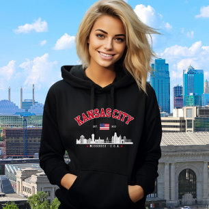 Sudadera Retro Kansas City Skyline