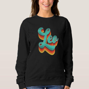 Sudadera Retro Leo estilo retro vintage Leo zodiac