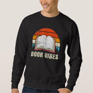 Sudadera Retro Libro Vibes Lover Leer Libros Gusanos