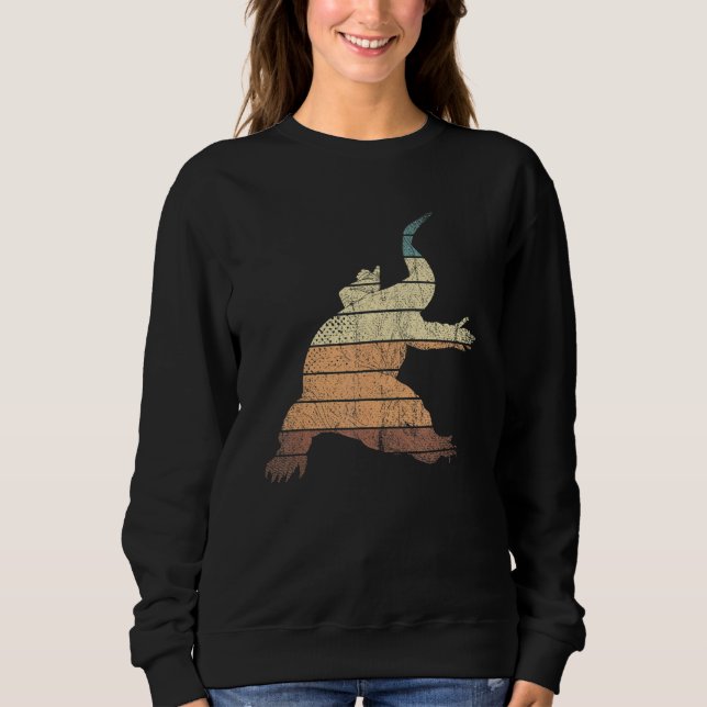 Sudadera Retro Lizard Exótico Reptil Animal Komodo (Anverso)